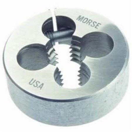 Morse Threading Die, Adjustable Round Split, Series 1195, Imperial, 91612, UNC, 58 Thickness, 2 Die 31201